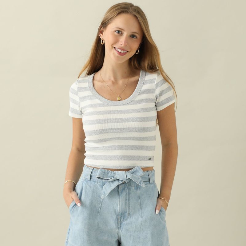 AMERICAN ABBEY - Polo Manga Corta Algodón Mujer American Abbey