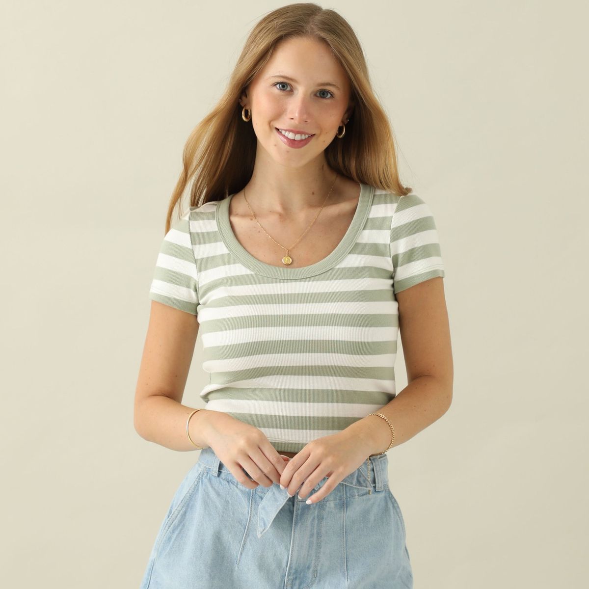 AMERICAN ABBEY - Polo Manga Corta Algodón Mujer American Abbey