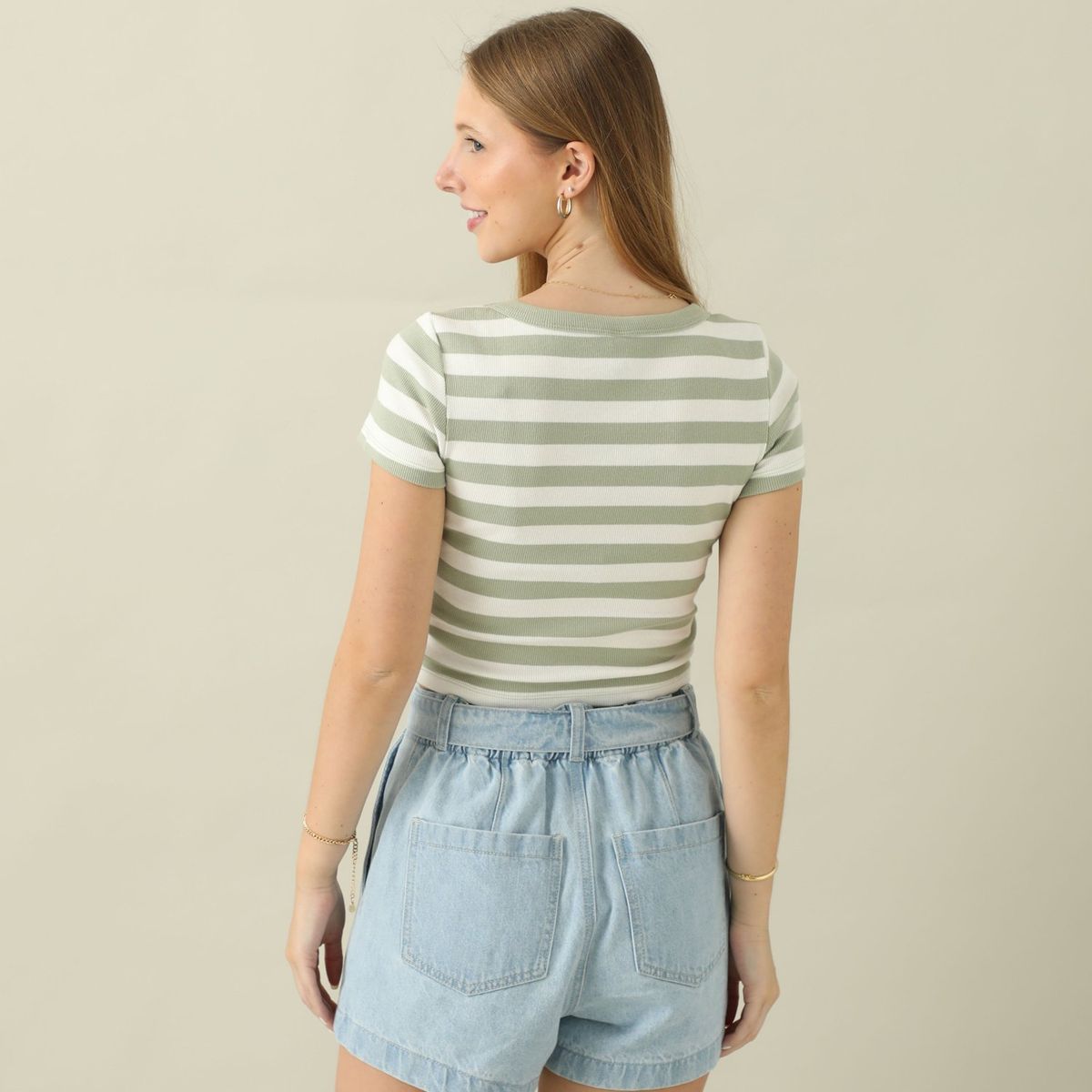 AMERICAN ABBEY - Polo Manga Corta Algodón Mujer American Abbey