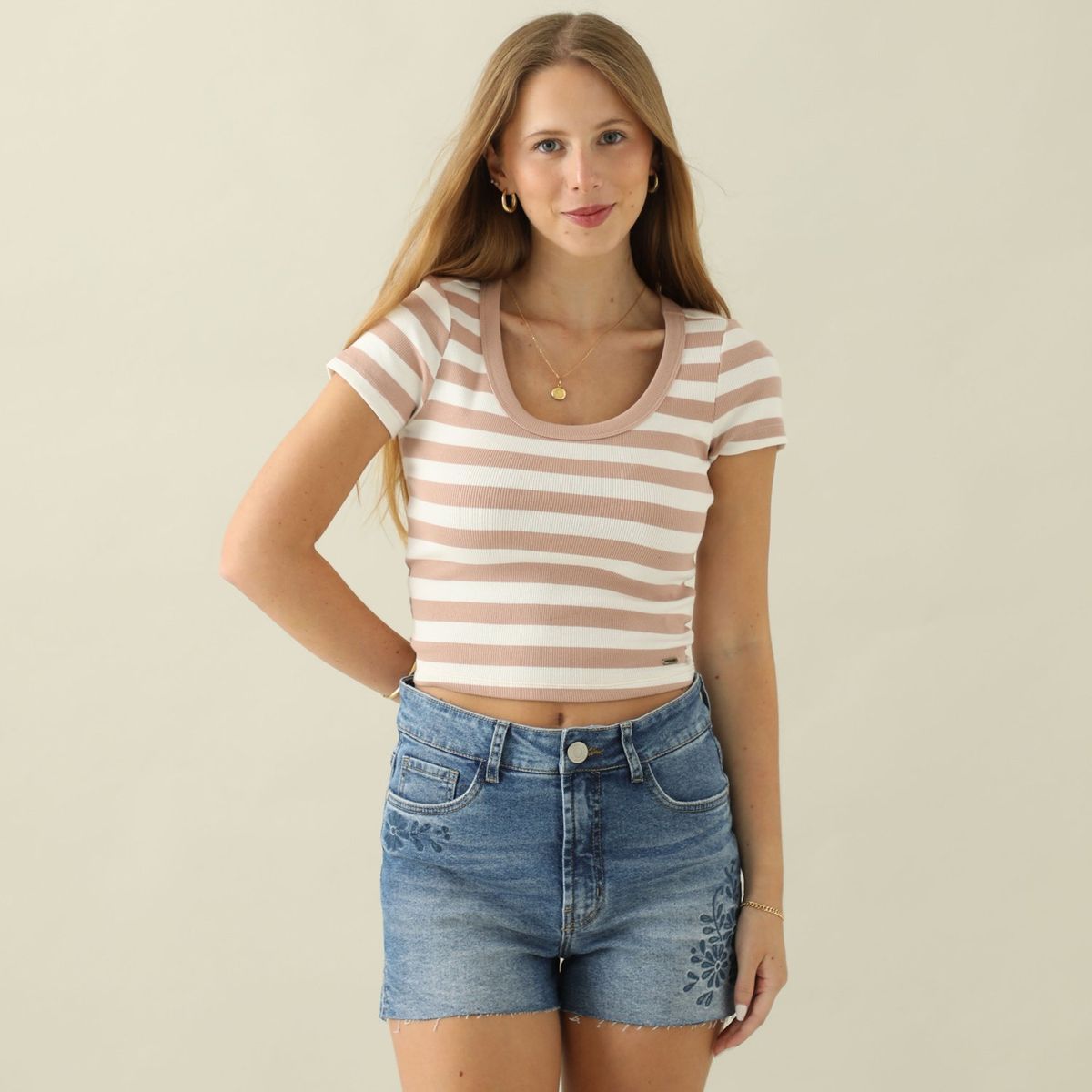 AMERICAN ABBEY - Polo Manga Corta Algodón Mujer American Abbey