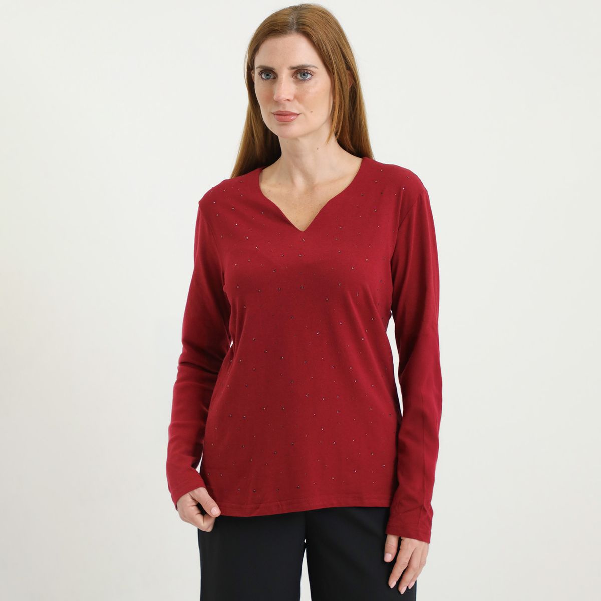 STEFANO COCCI - Polo Manga Larga 100% Algodón Mujer Stefano Cocci