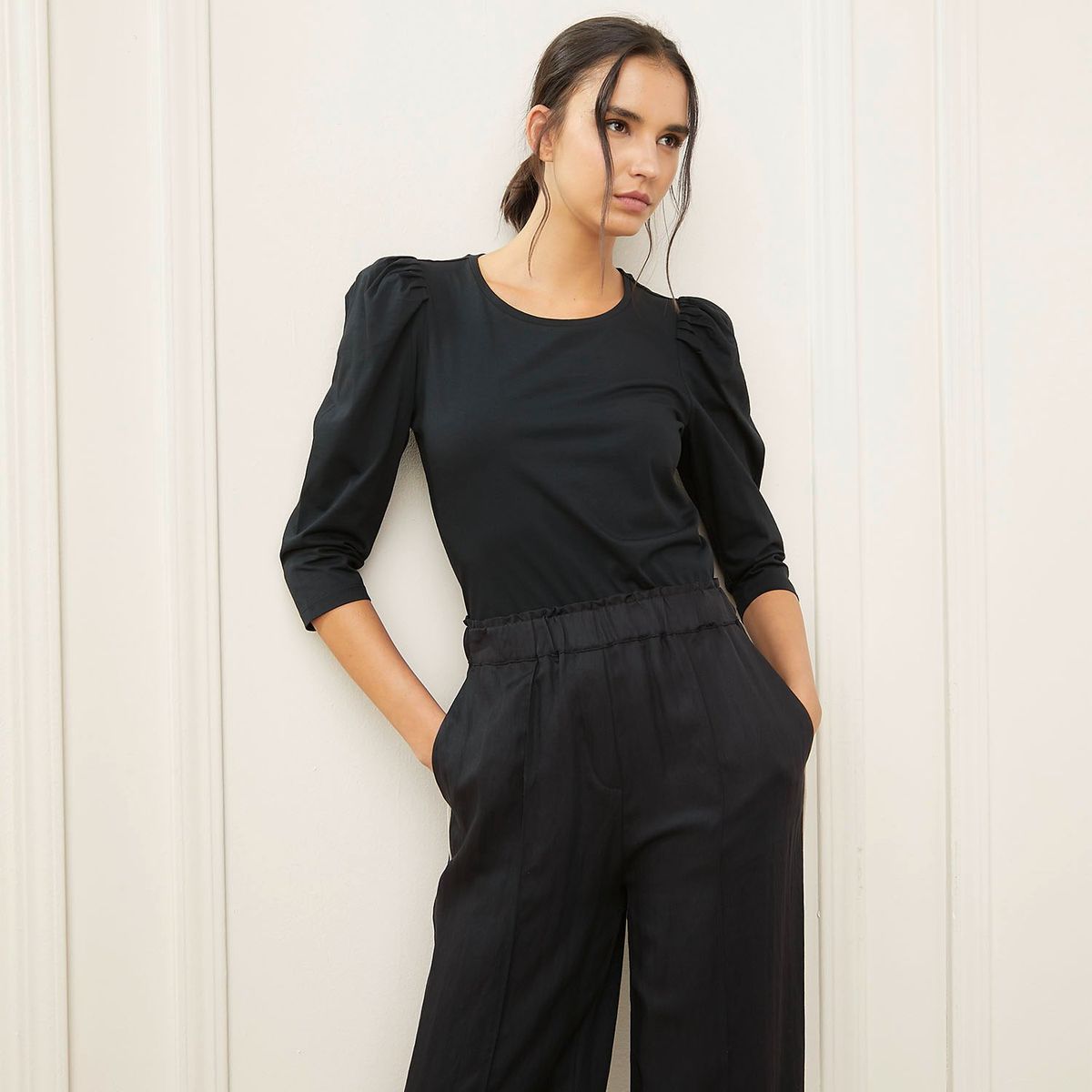 BASEMENT - Polo Manga Larga 100% Algodón Mujer Basement