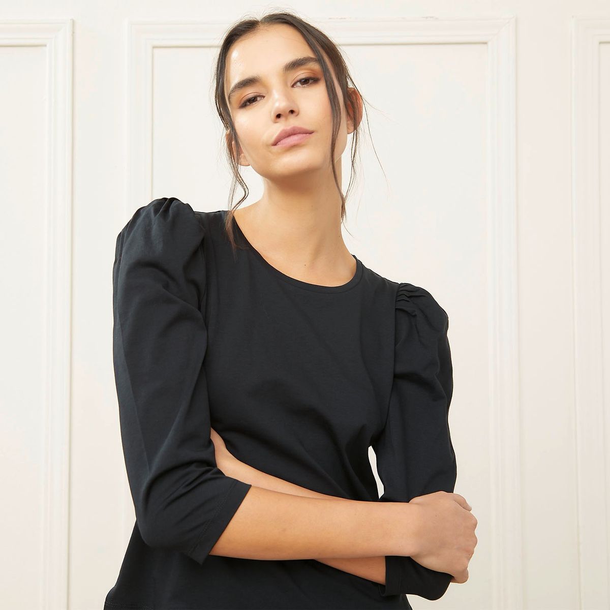 BASEMENT - Polo Manga Larga 100% Algodón Mujer Basement