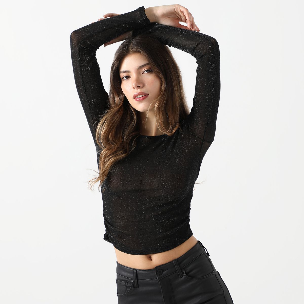 MOSSIMO - Polo Manga Larga Casual Mujer Mossimo