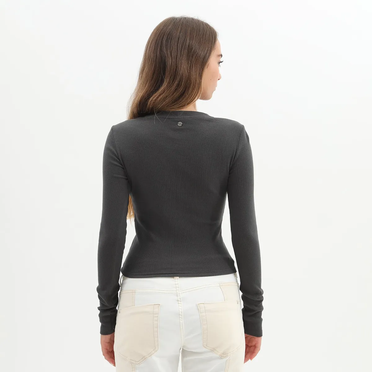 DENIMLAB - Polo Manga Larga Algodón Mujer Denimlab