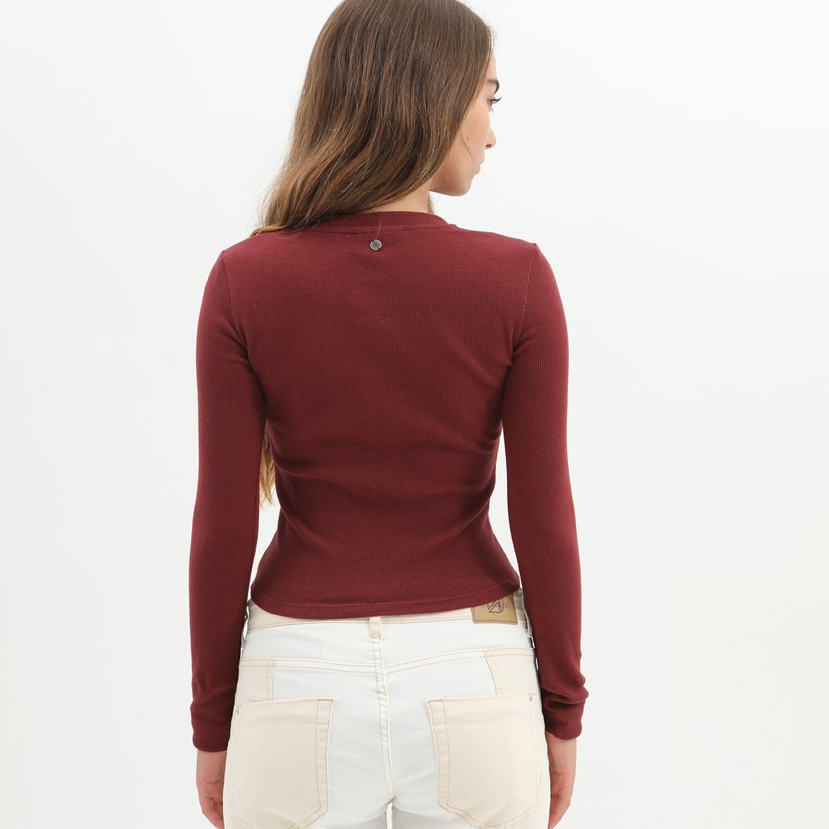 DENIMLAB - Polo Manga Larga Algodón Mujer Denimlab