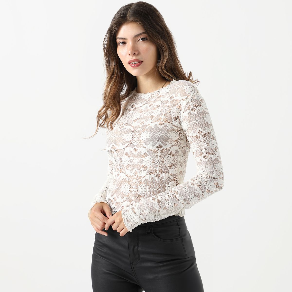 MOSSIMO - Polo Manga Larga Casual Mujer Mossimo