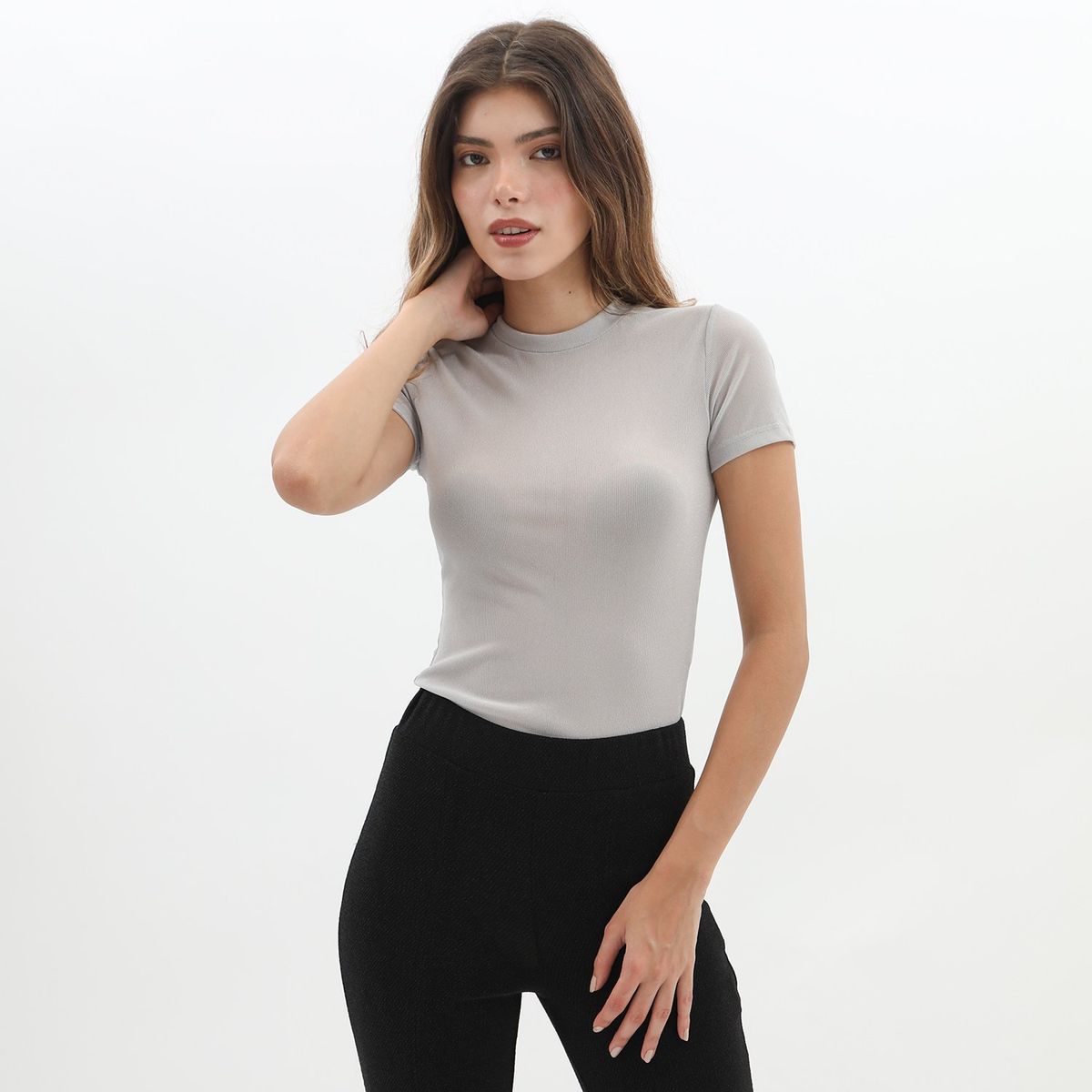MOSSIMO - Body Manga Corta Casual Mujer Mossimo
