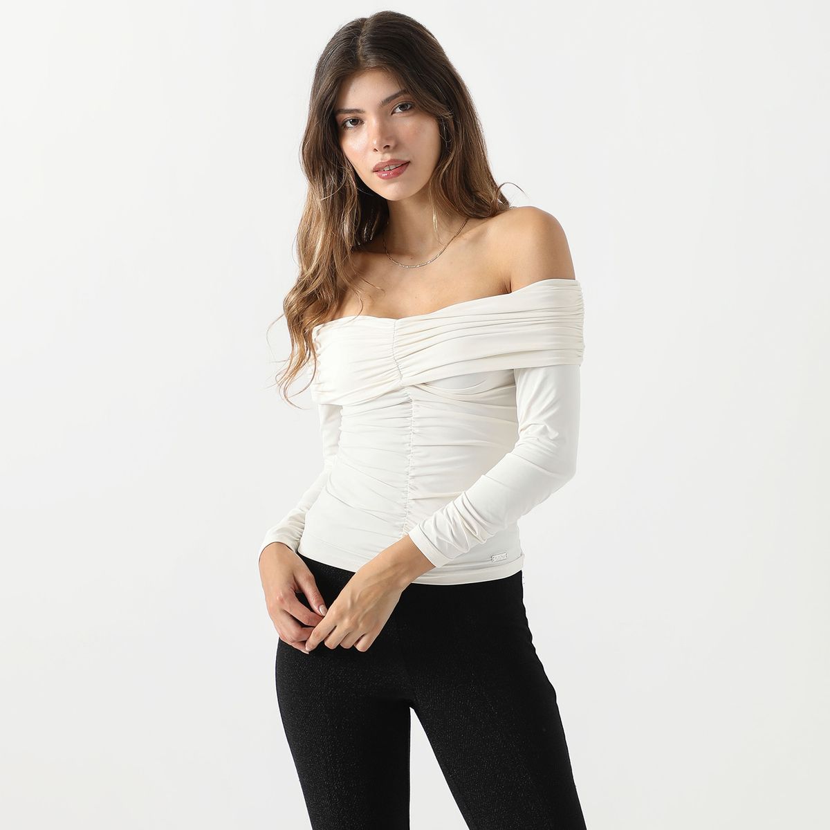 MOSSIMO - Polo Manga Larga Casual Mujer Mossimo