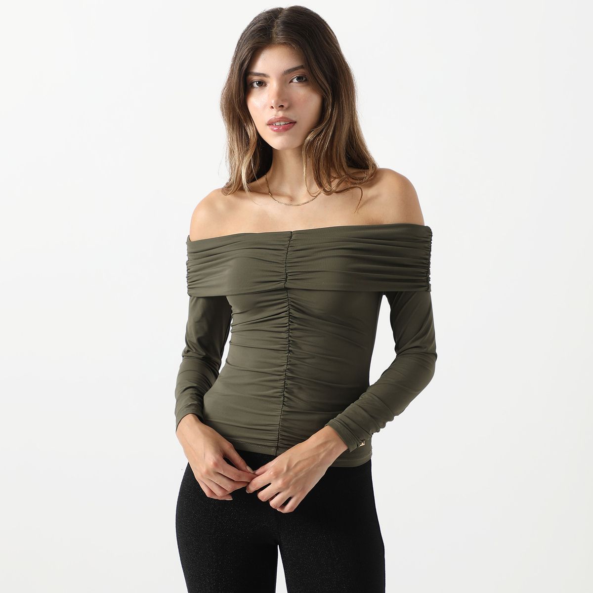 MOSSIMO - Polo Manga Larga Casual Mujer Mossimo