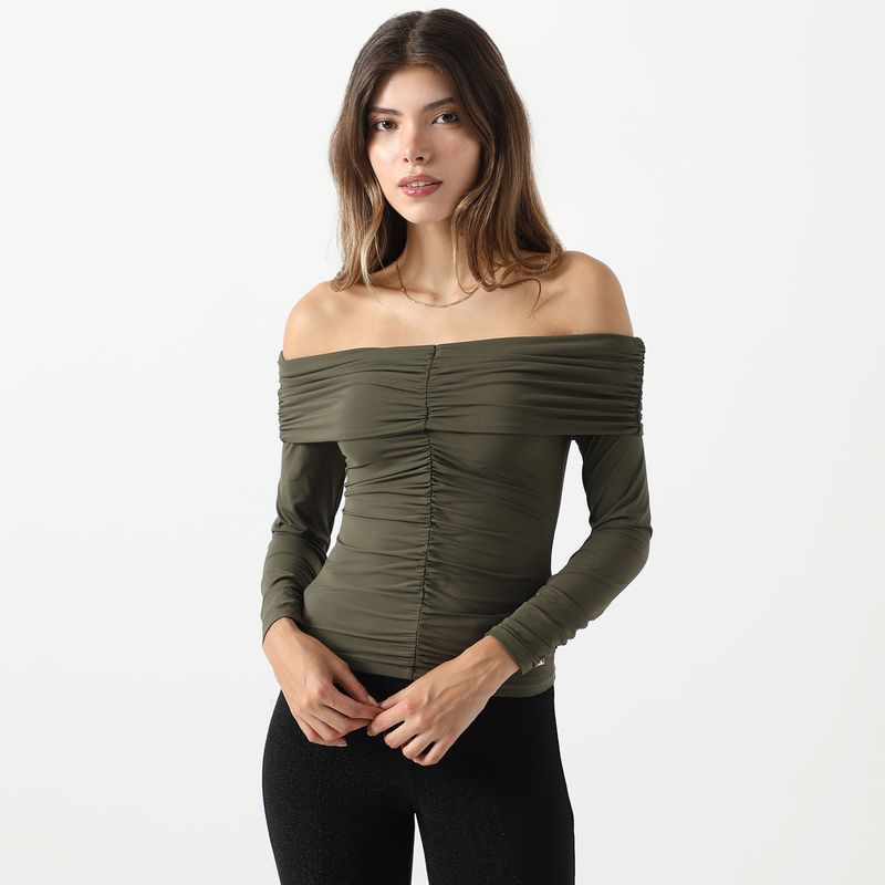 MOSSIMO - Polo Manga Larga Casual Mujer Mossimo