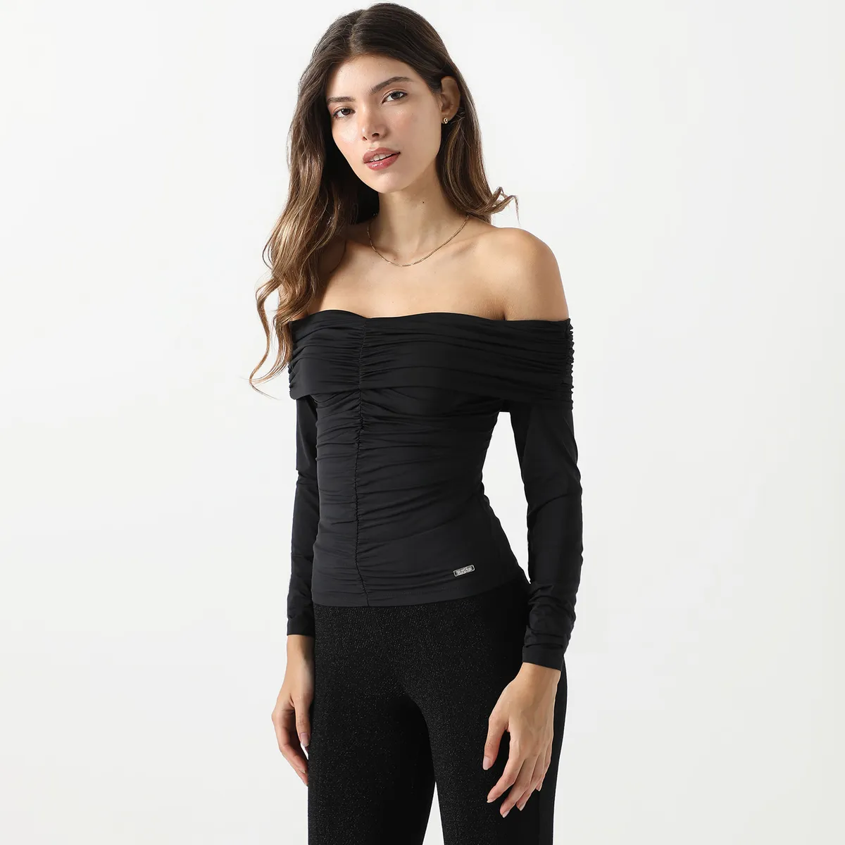 MOSSIMO - Polo Manga Larga Casual Mujer Mossimo