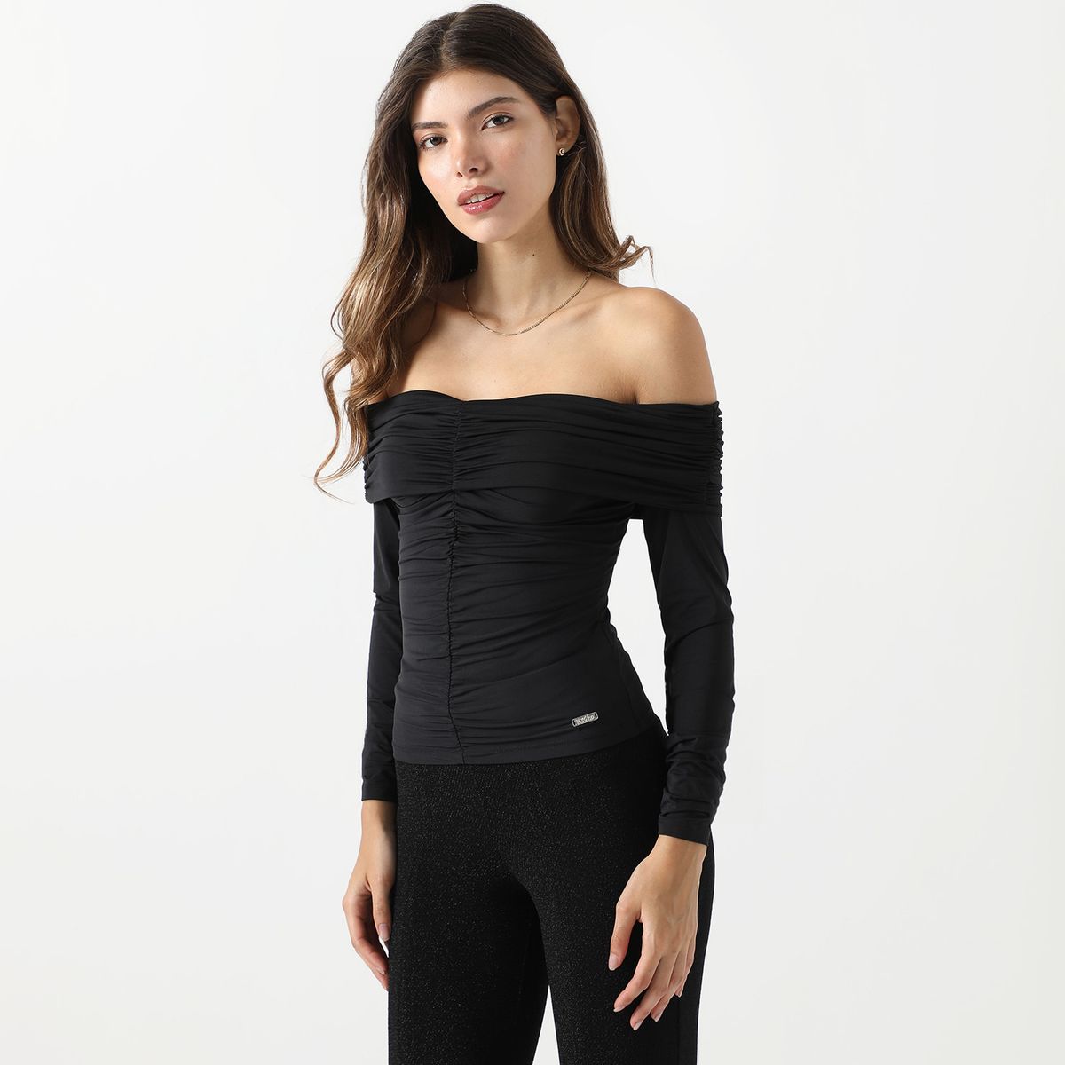 MOSSIMO - Polo Manga Larga Casual Mujer Mossimo