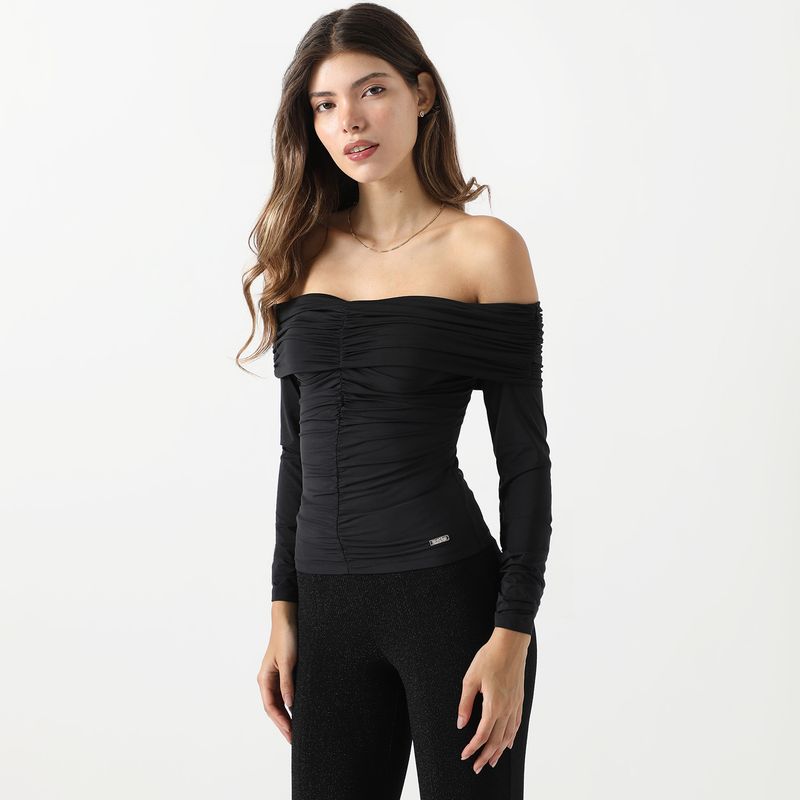 MOSSIMO - Polo Manga Larga Casual Mujer Mossimo