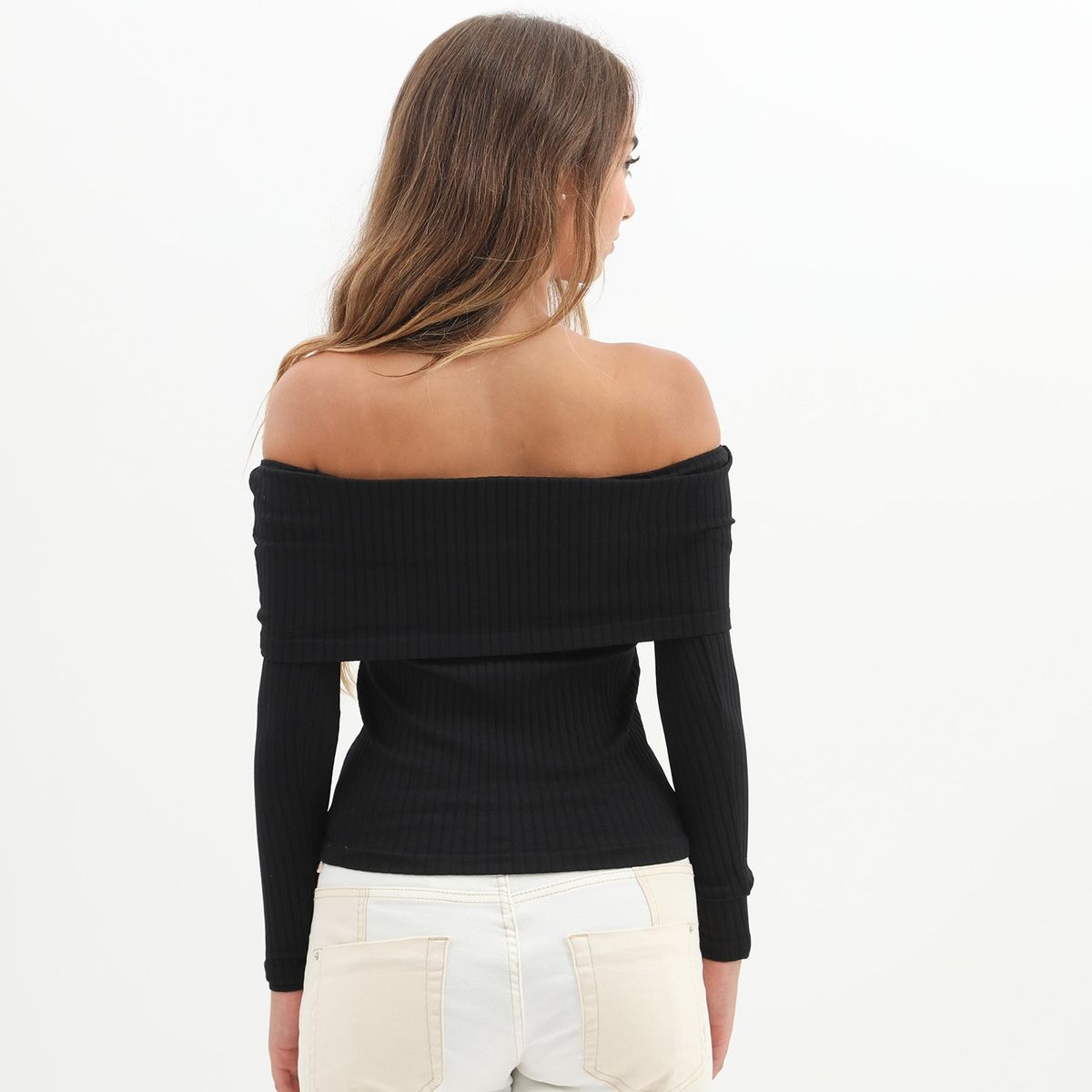 DENIMLAB - Polo Manga Larga Casual Mujer Denimlab