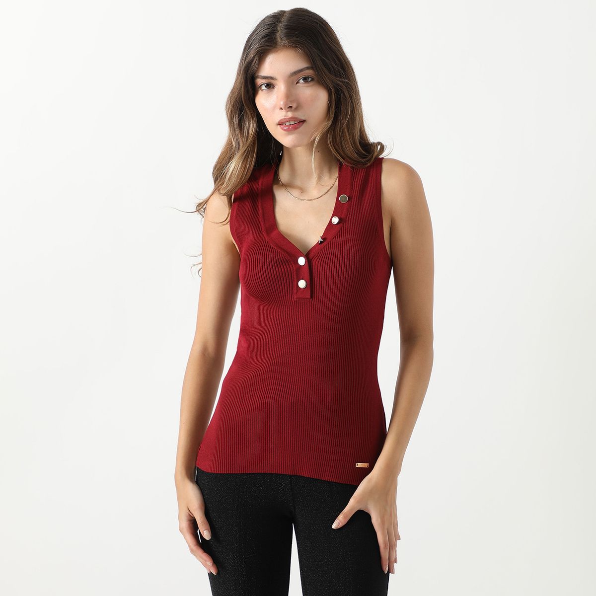 MOSSIMO - Polo Sin Mangas Casual Mujer Mossimo