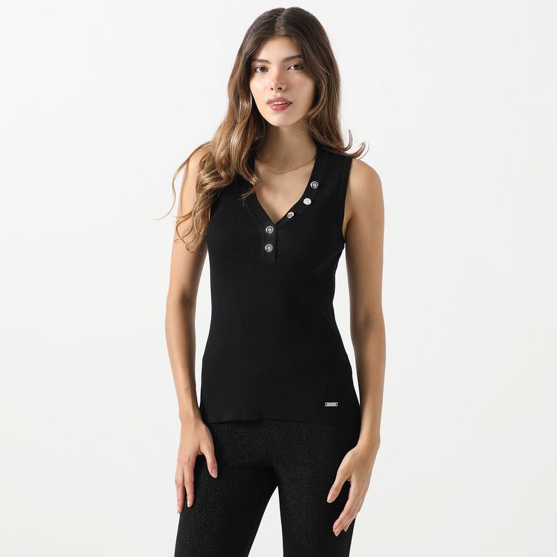 MOSSIMO - Polo Sin Mangas Casual Mujer Mossimo