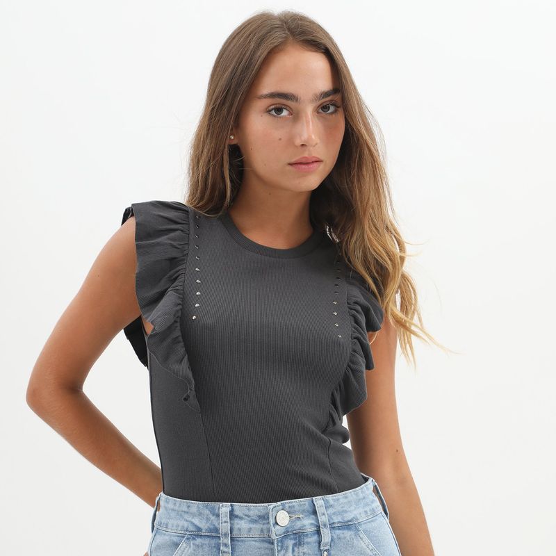 DENIMLAB - Polo Sin Mangas Algodón Mujer Denimlab