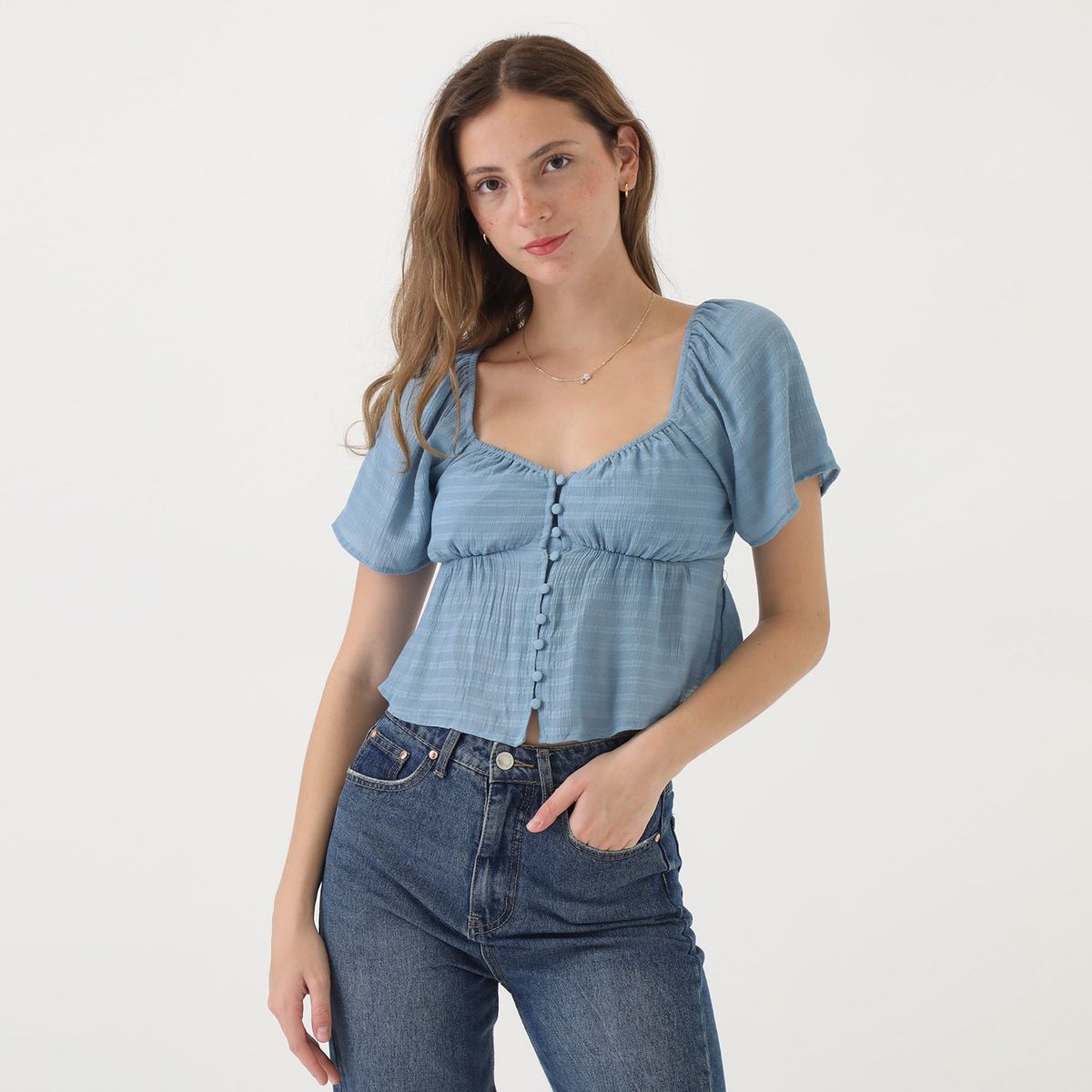 DOO AUSTRALIA - Blusa Manga Corta Casual Mujer Doo Australia