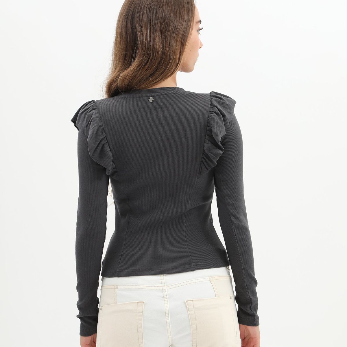 DENIMLAB - Polo Manga Larga Algodón Mujer Denimlab