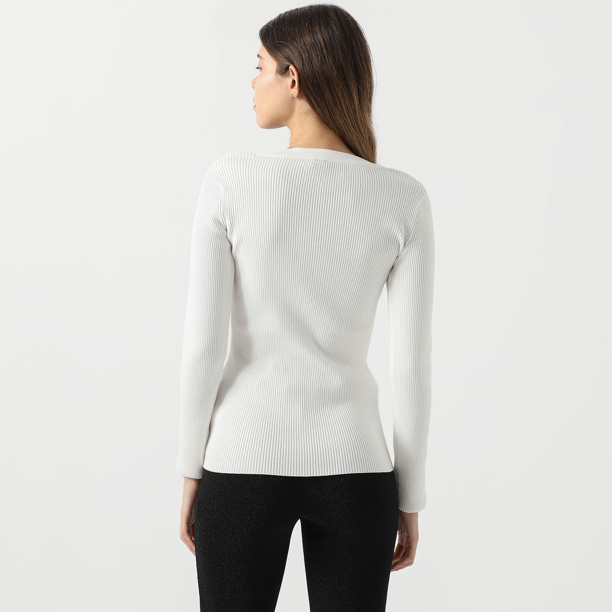 MOSSIMO - Polo Manga Larga Casual Mujer Mossimo