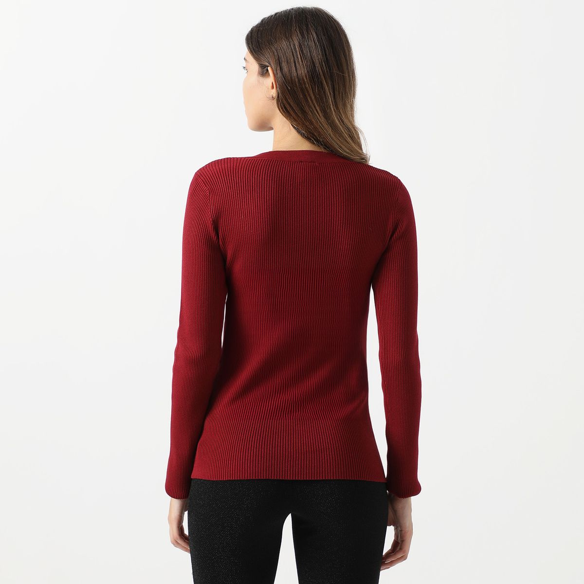 MOSSIMO - Polo Manga Larga Casual Mujer Mossimo