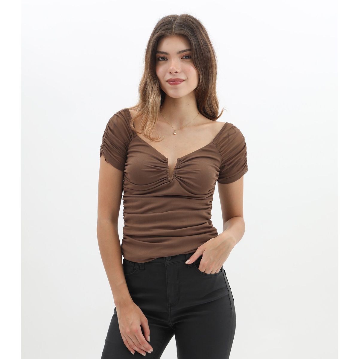 MOSSIMO - Polo Manga Corta Casual Mujer Mossimo