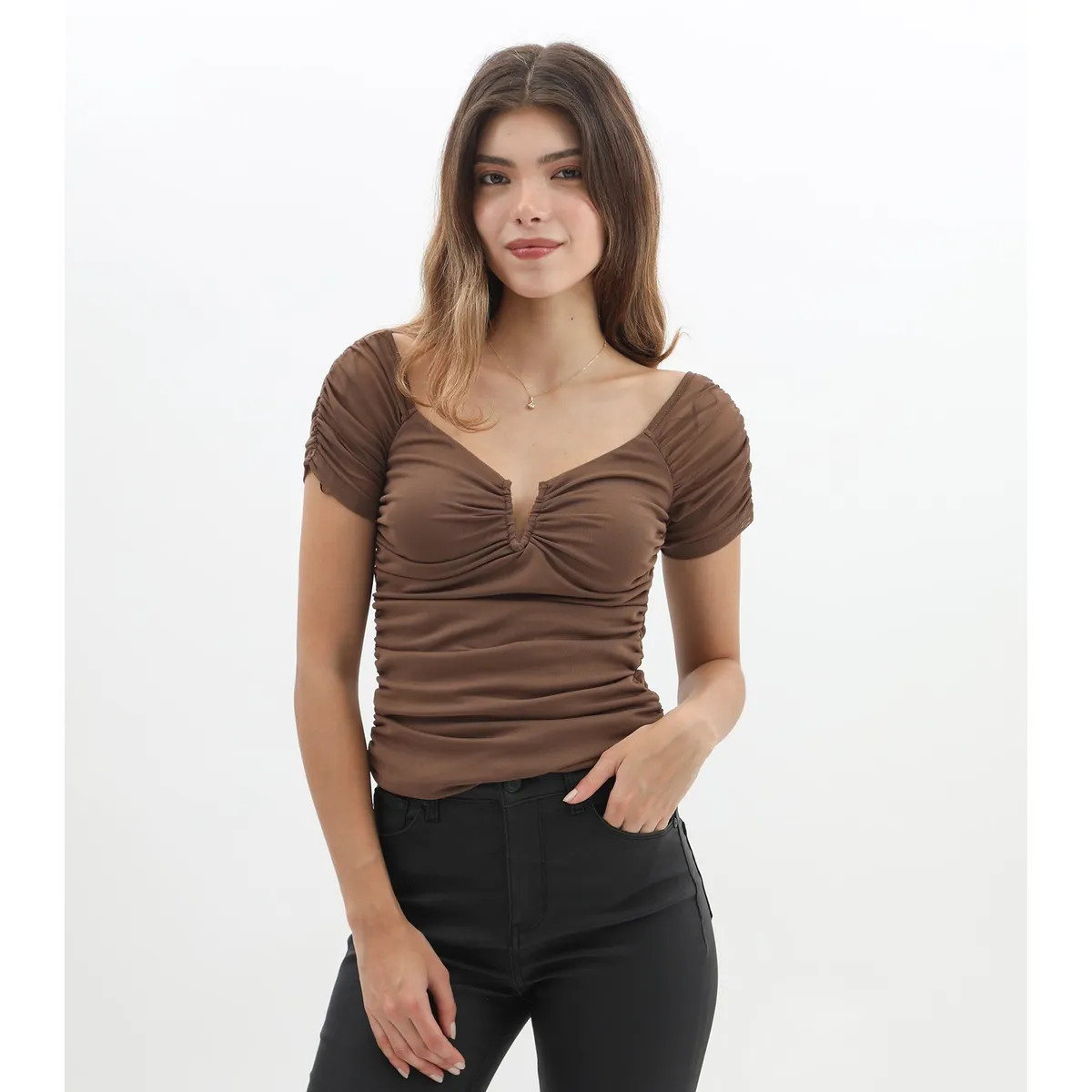 MOSSIMO - Polo Manga Corta Casual Mujer Mossimo
