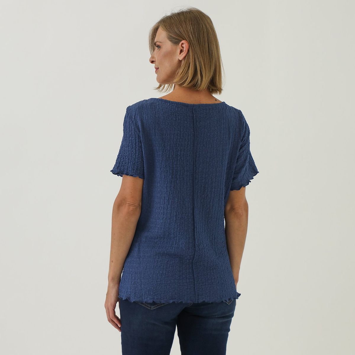 NEWPORT - Blusa Manga Corta Casual Mujer Newport