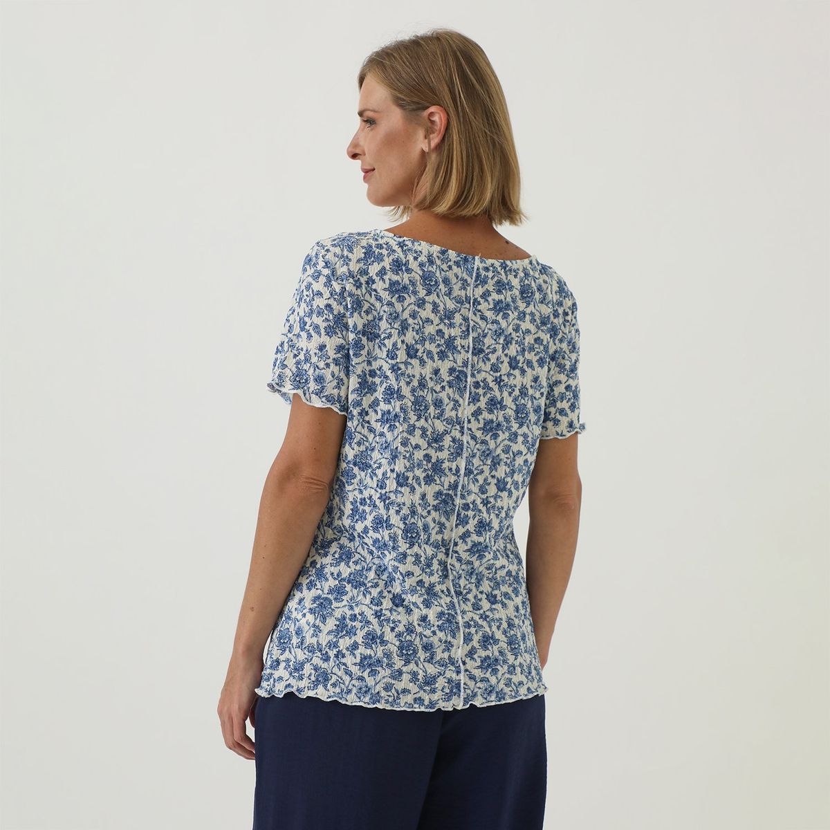 NEWPORT - Blusa Manga Corta Casual Mujer Newport