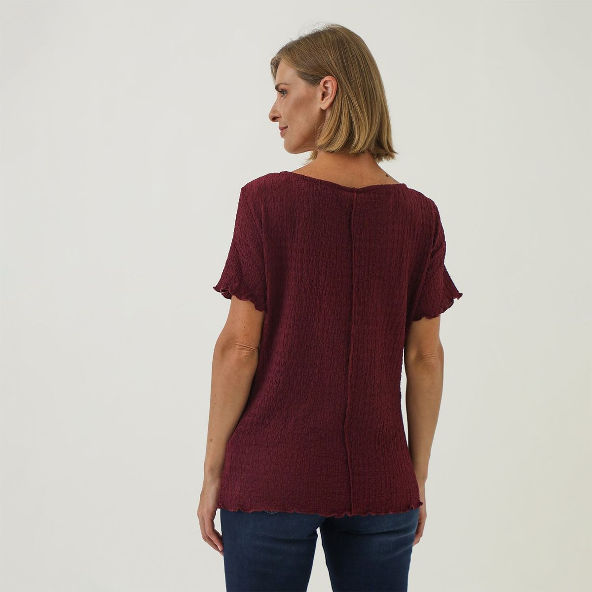 NEWPORT - Blusa Manga Corta Casual Mujer Newport