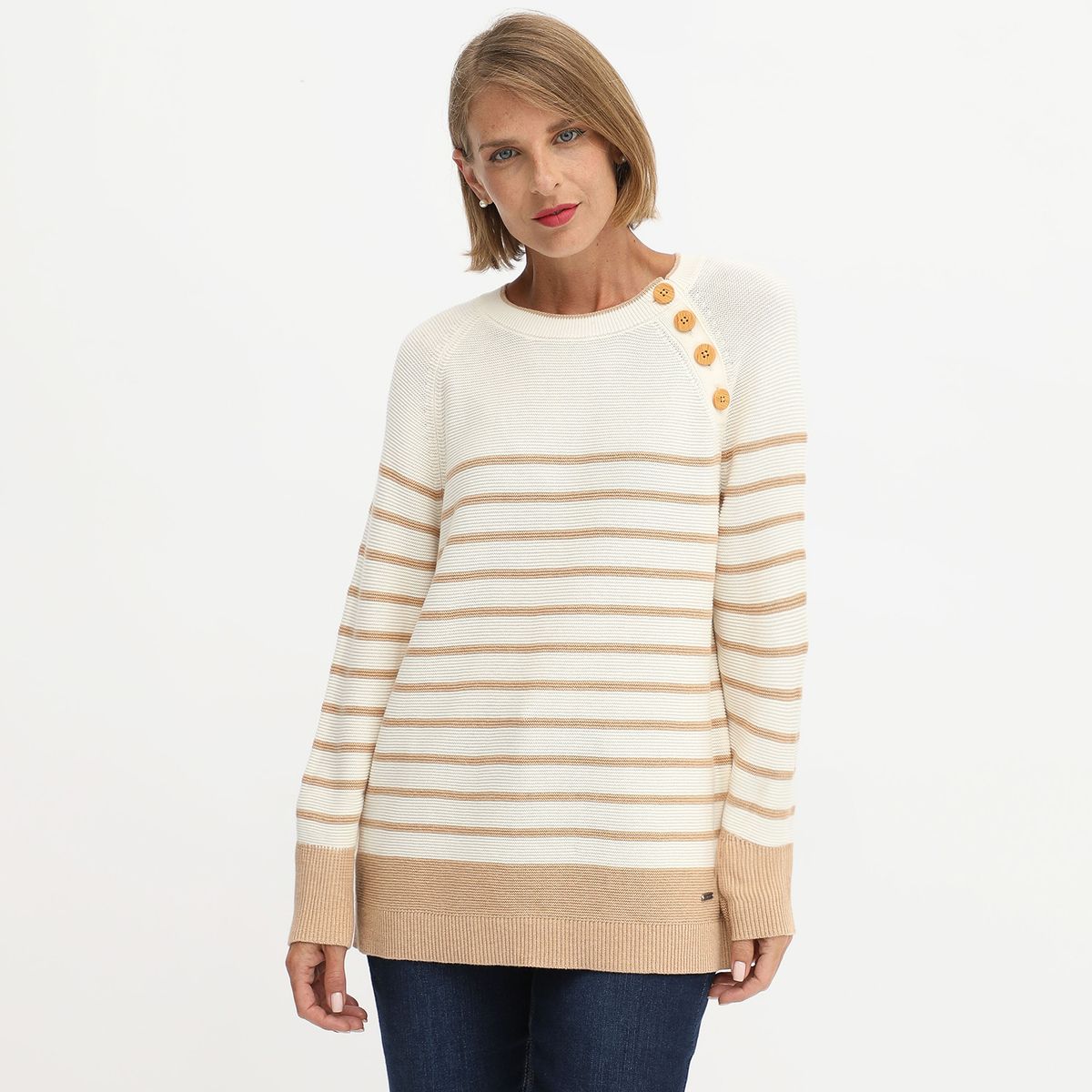 NEWPORT - Chompa Casual 100% Algodón Mujer Newport