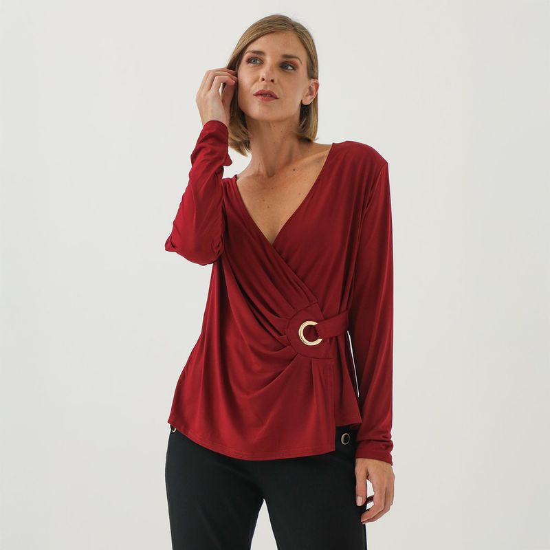 STEFANO COCCI - Polo Manga Larga Casual Mujer Stefano Cocci