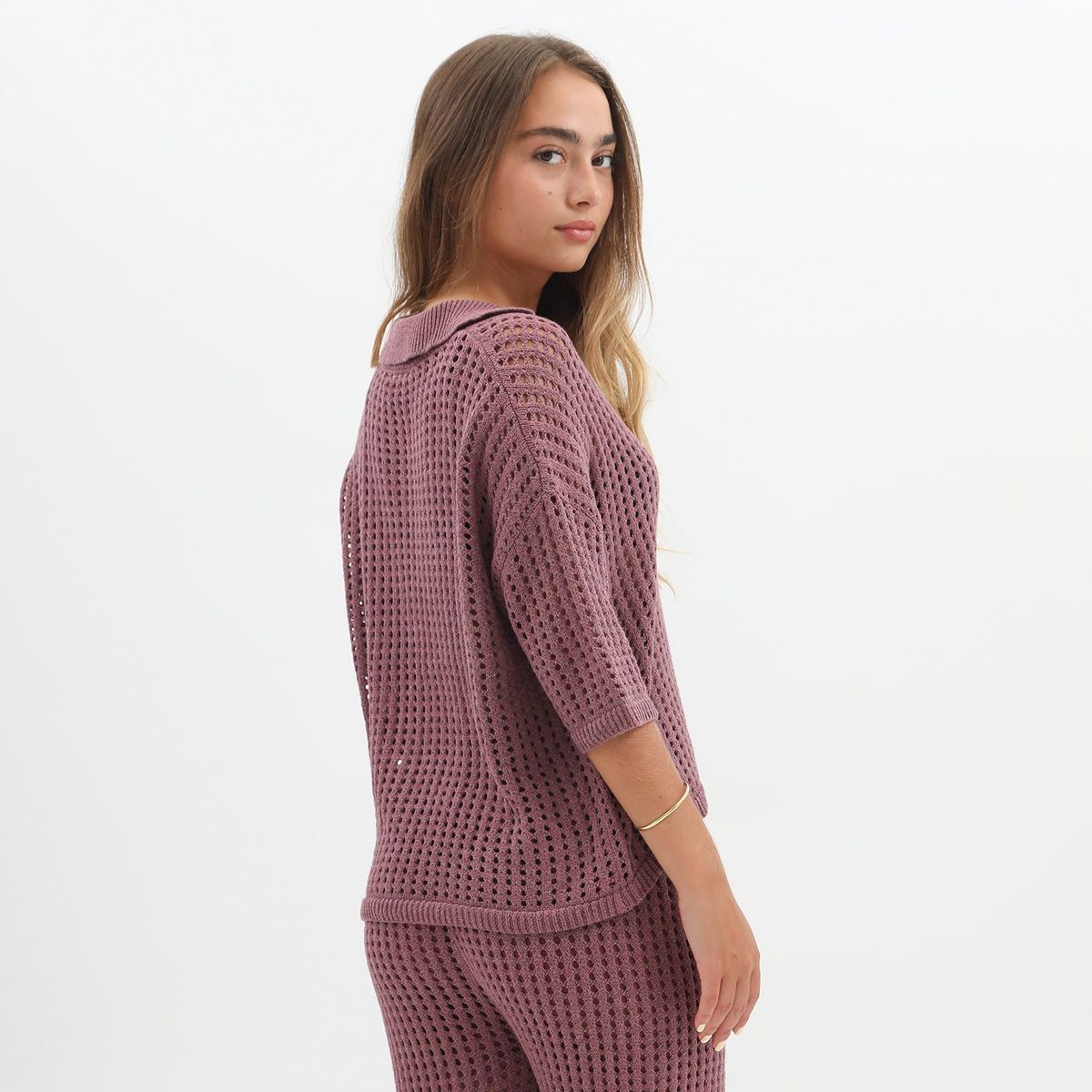 DENIMLAB - Blusa Manga Corta Algodón Mujer Denimlab