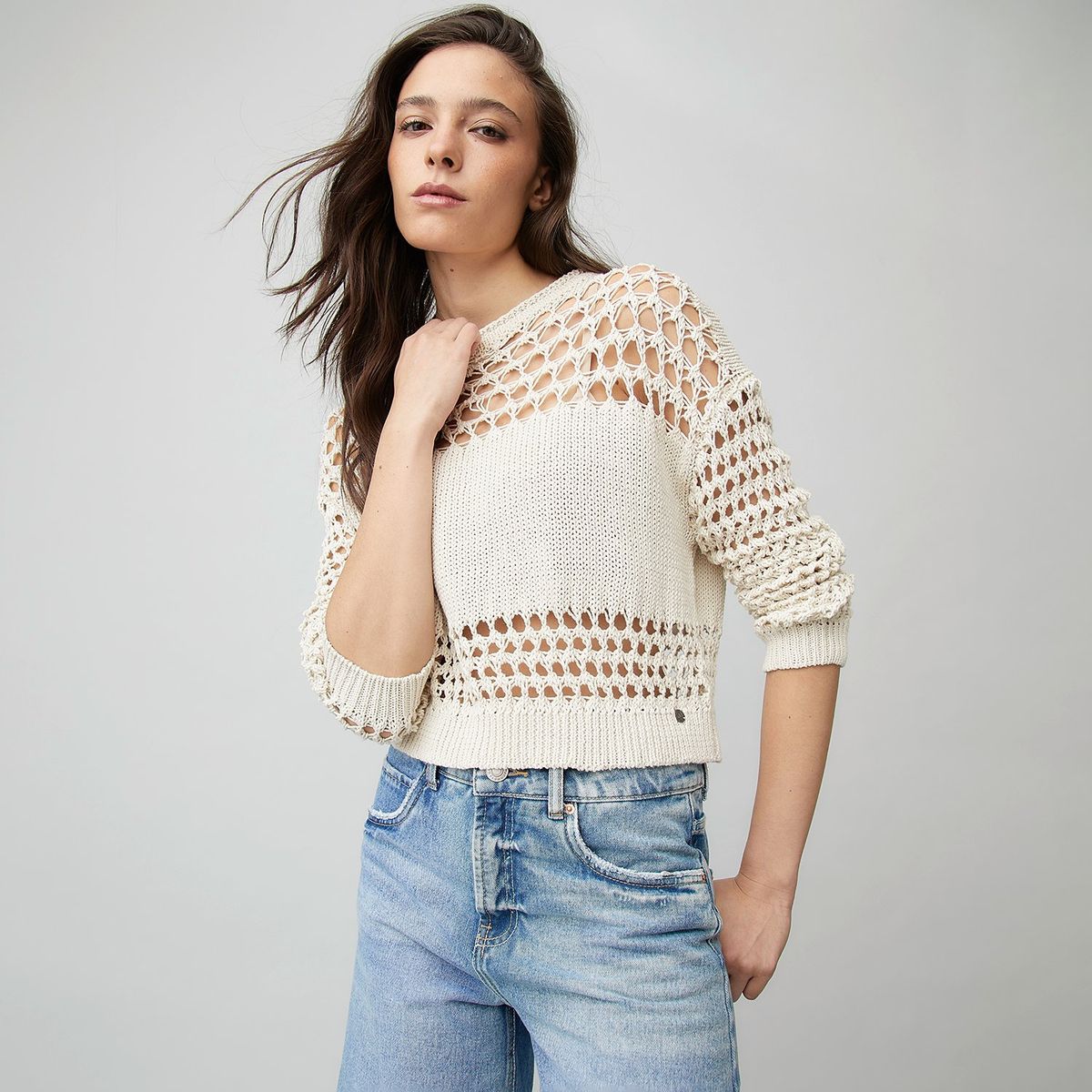 DENIMLAB - Chompa 100% Algodón Mujer Denimlab