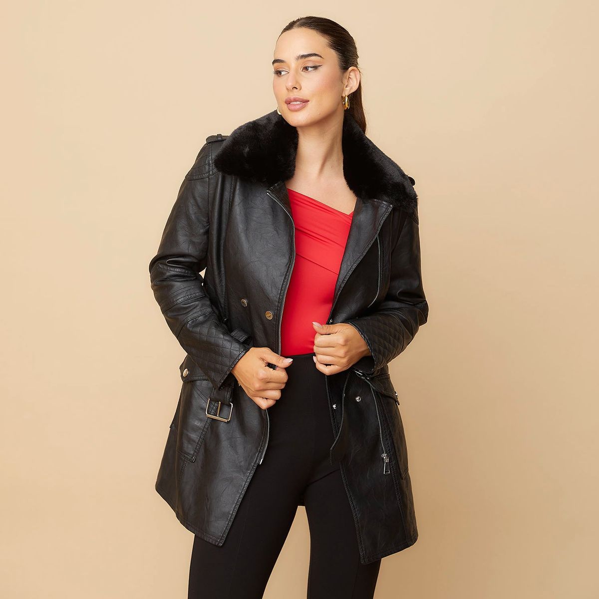 MOSSIMO - Abrigo Casual Mujer Mossimo