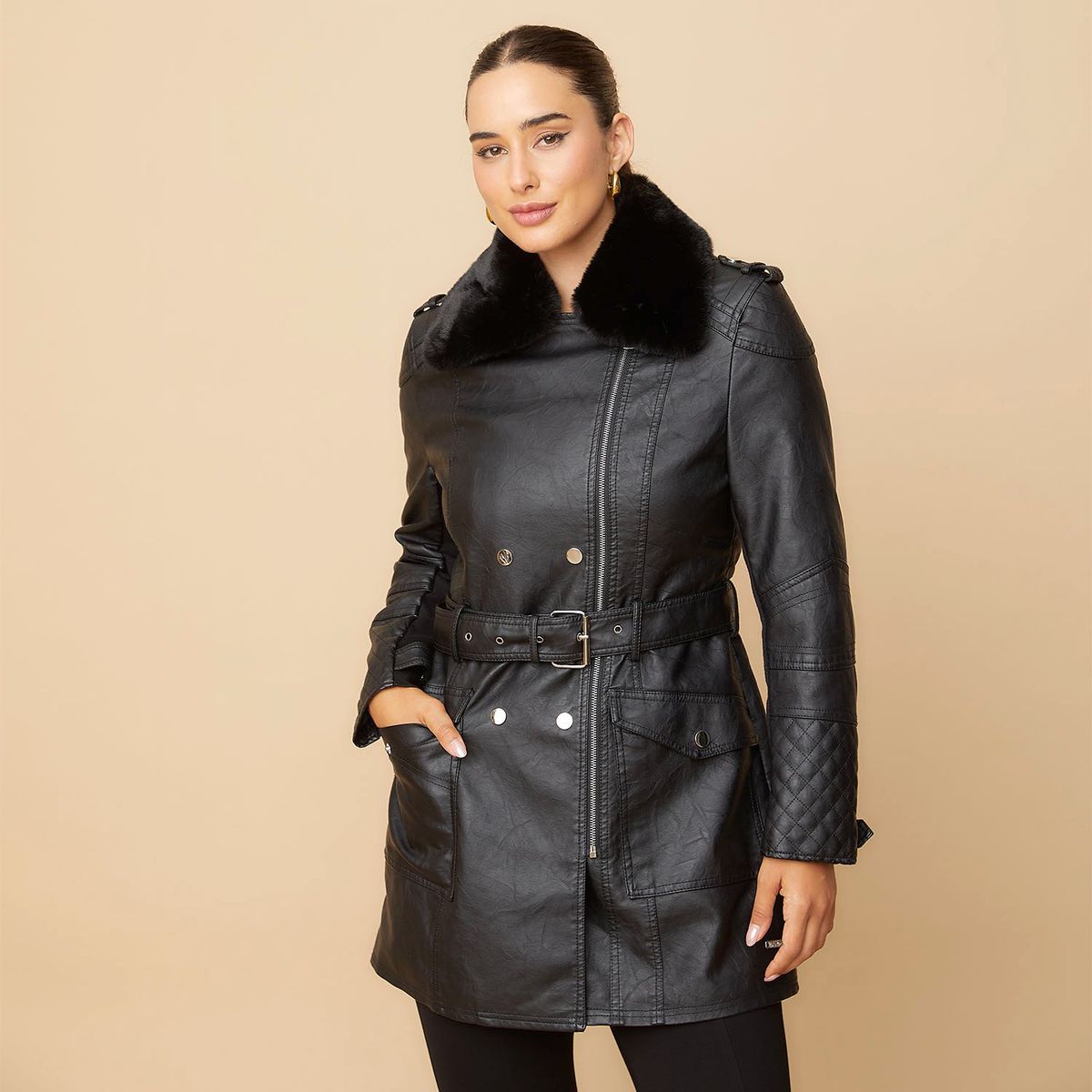 MOSSIMO - Abrigo Casual Mujer Mossimo