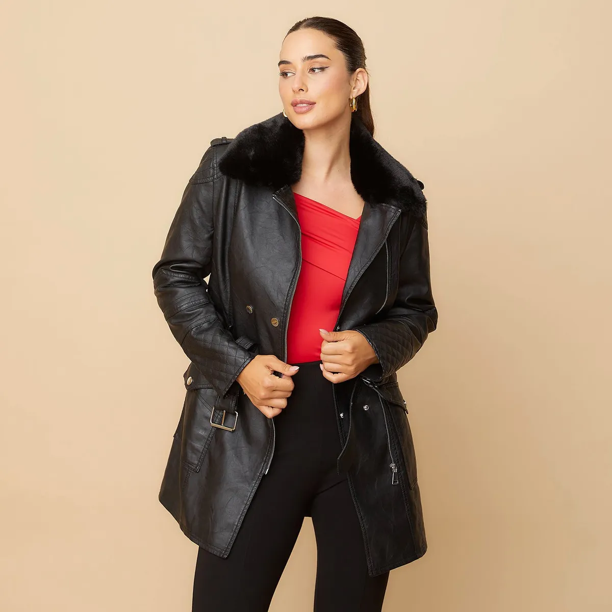 MOSSIMO - Abrigo Casual Mujer Mossimo