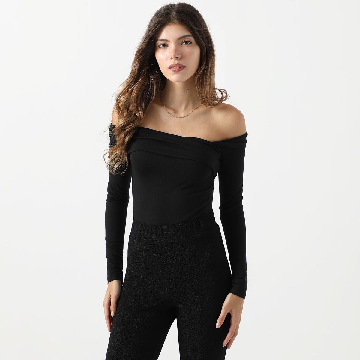 MOSSIMO - Body Manga Larga Casual Mujer Mossimo