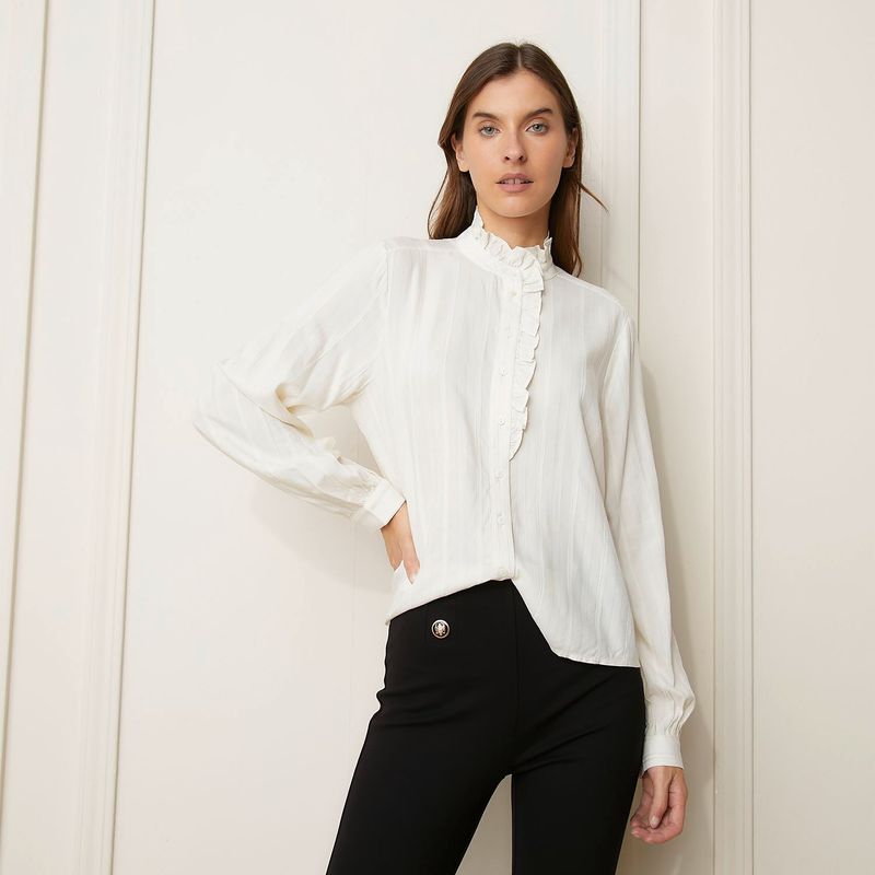 BASEMENT - Blusa Manga Larga Casual Mujer Basement