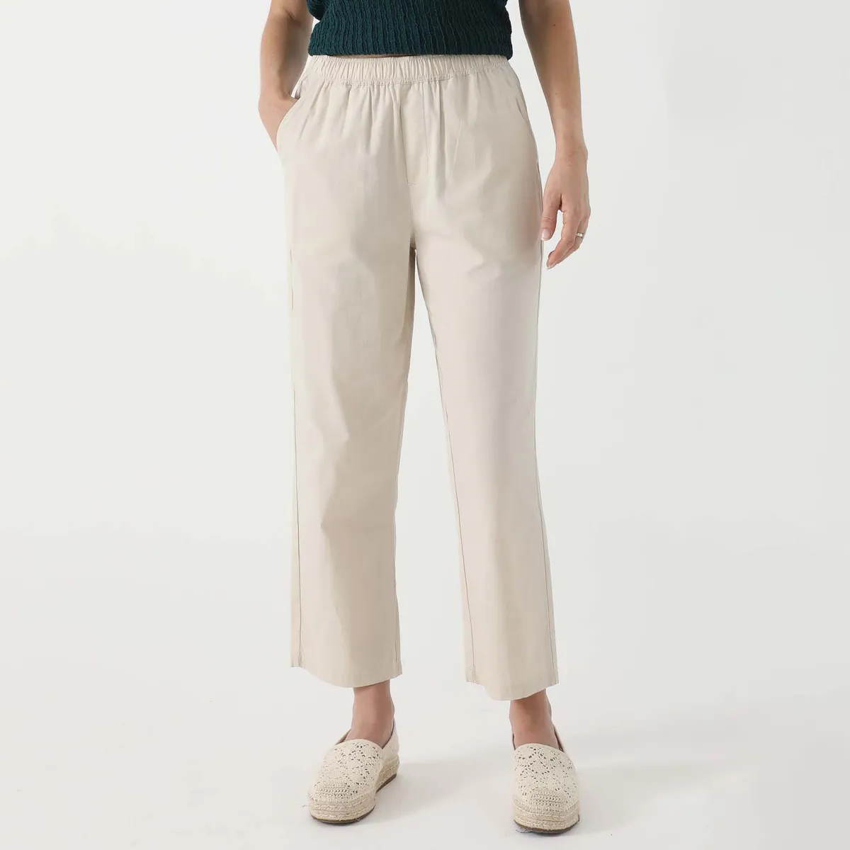 NEWPORT - Pantalón Largo 100% Algodón Mujer Newport