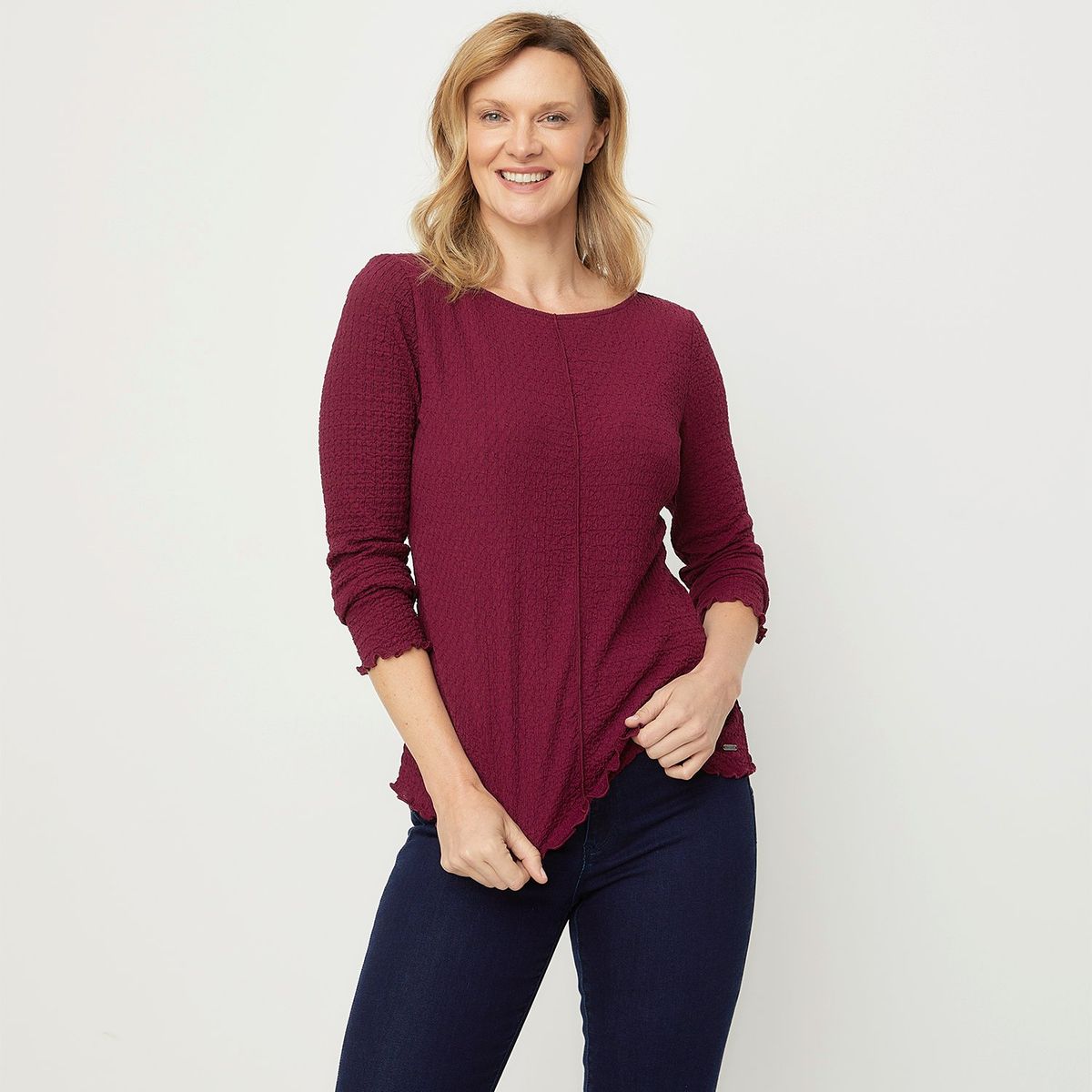 NEWPORT - Blusa Manga Larga Casual Mujer Newport