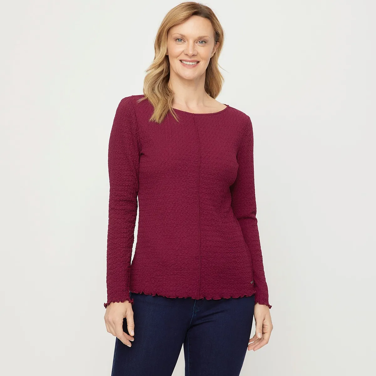 NEWPORT - Blusa Manga Larga Casual Mujer Newport