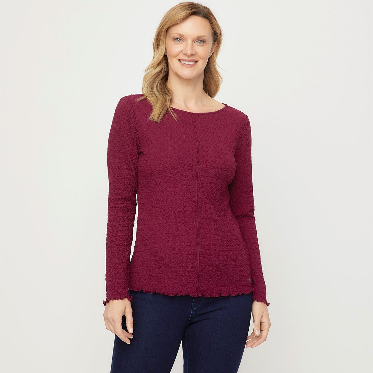 NEWPORT - Blusa Manga Larga Casual Mujer Newport