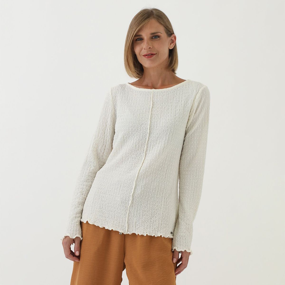 NEWPORT - Blusa Manga Larga Casual Mujer Newport