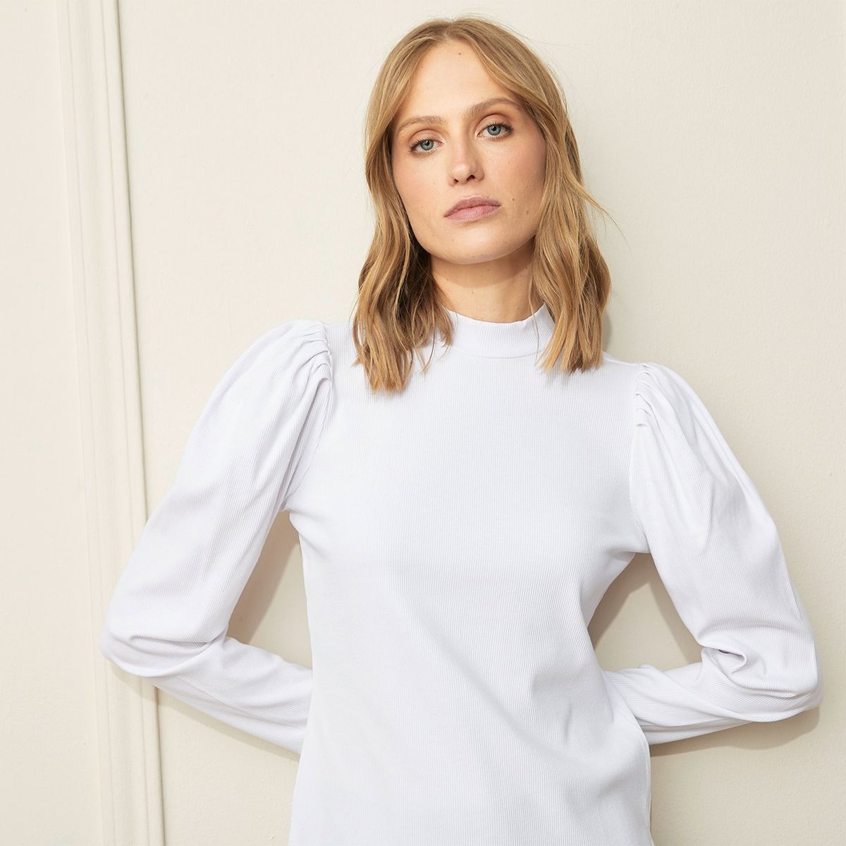 BASEMENT - Polo Manga Larga Casual Mujer Basement