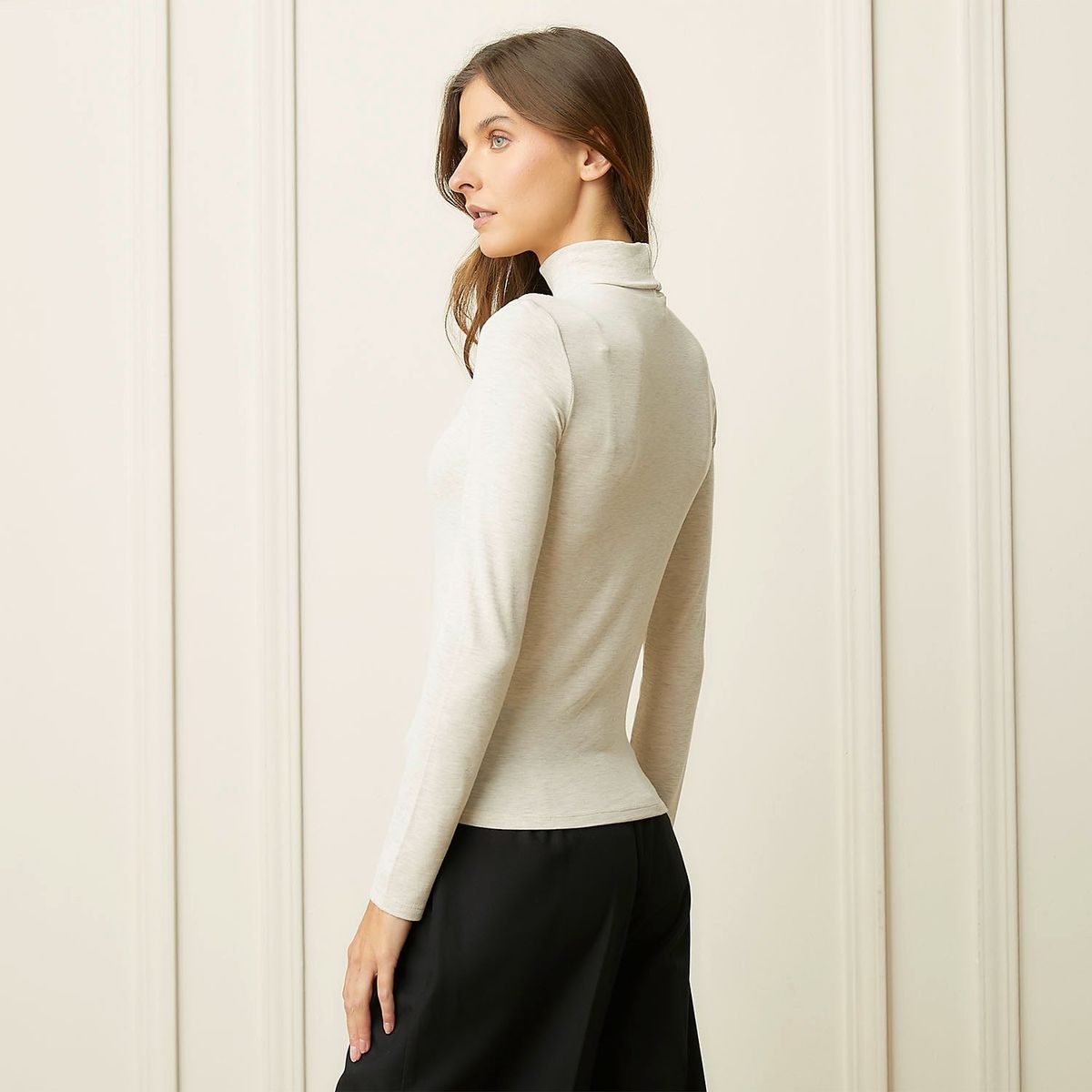 BASEMENT - Polo Manga Larga Casual Mujer Basement