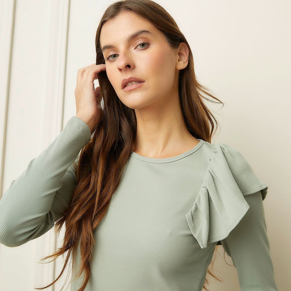 BASEMENT - Polo Manga Larga Casual Mujer Basement