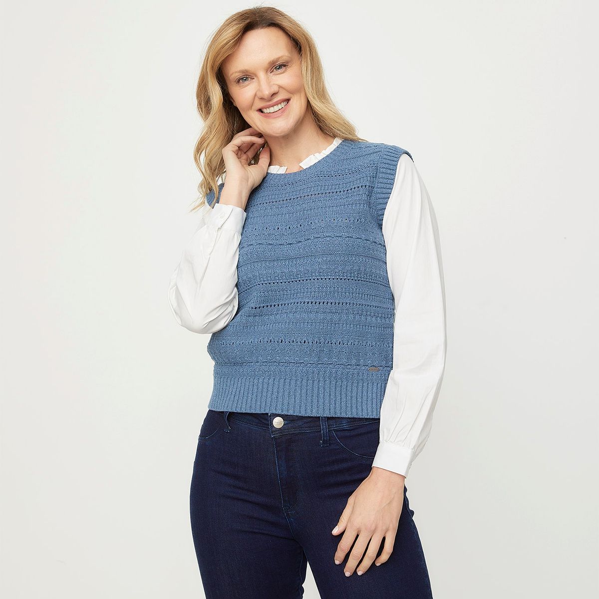 NEWPORT - Chompa Casual 100% Algodón Mujer Newport