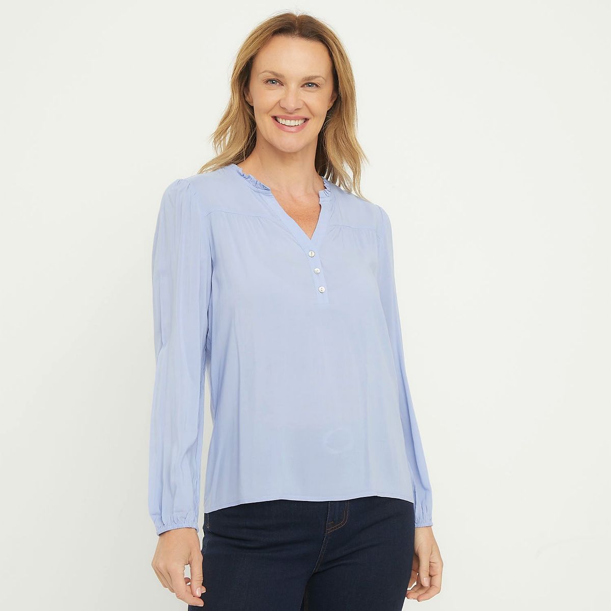 NEWPORT - Blusa Manga Larga Casual Mujer Newport